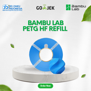 Bambulab PETG HF Refill High Flow 1 KG 3D Filament High Strength Fast Printing Speed Less Stringing with RFID